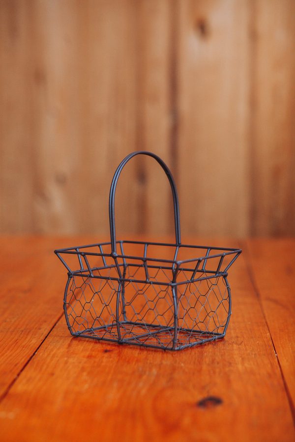 Black Metal Basket - Image 2